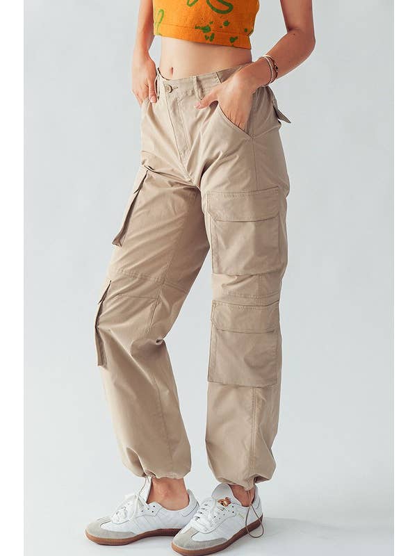 Urban Daizy - Wholesale Pants - Women's - Adjustable Toggle Hem Cargo Pants9