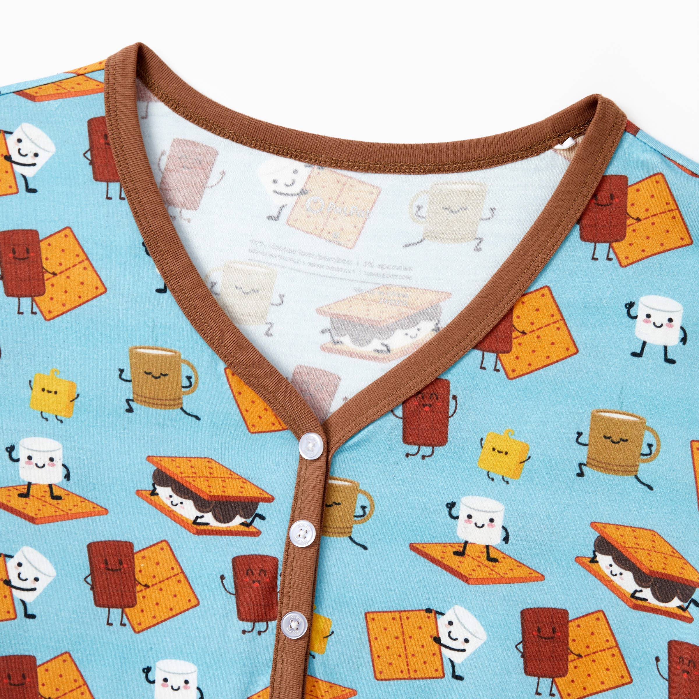 Green Bamboo Family Matching PJs Sets Cute Tops & Long Pants for wholesale on Faire27