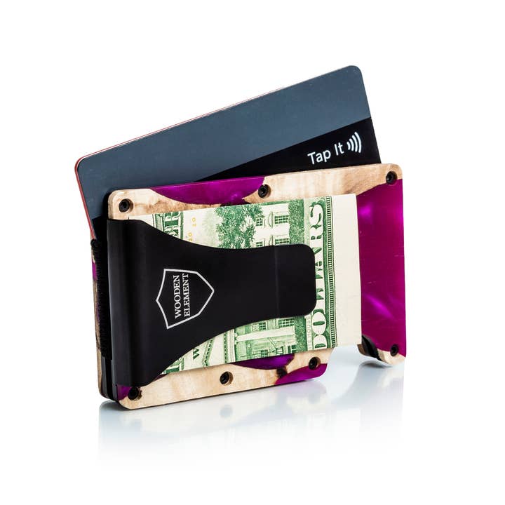 Wooden Element - Wholesale Wallet - Unisex - Wood/Resin Smart Wallets (Assorted pack of 11)