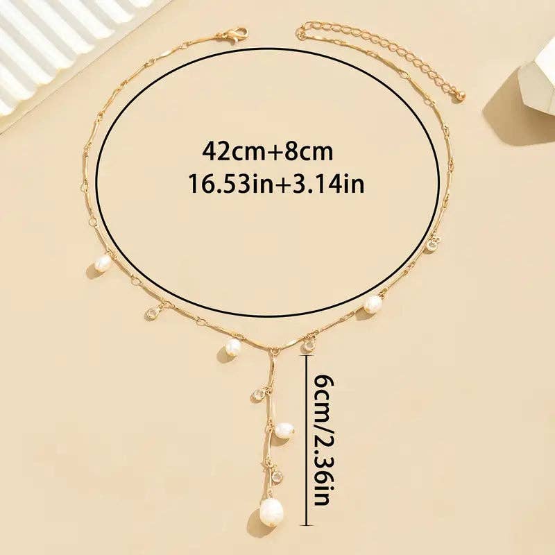 Huis Van Merken - Wholesale Y-Neck/Lariat Necklace - Minimalist Y Necklace - French Pendant Necklace3