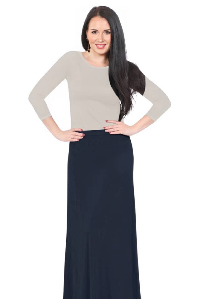 Falda maxi para mujer para venta al por mayor de Kosher Casual