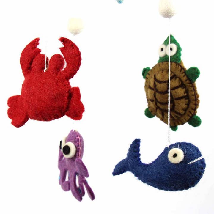 Global Crafts – wholesale Baby mobile – Deep Sea Creatures Baby Nursery Felt Mobile4