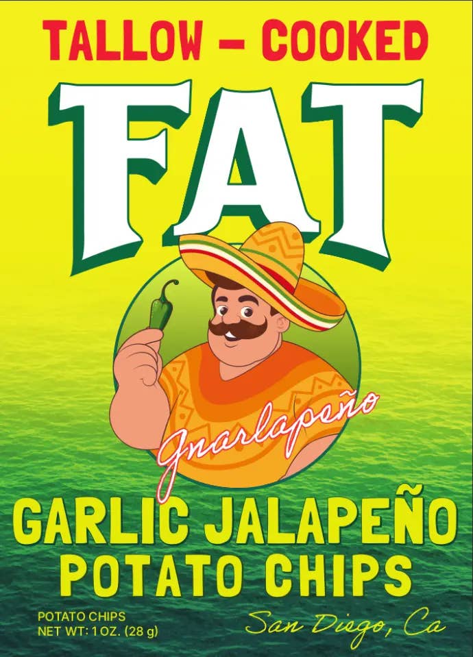 FAT Chips - Wholesale Chips - Gnarlapeño FAT Chips, 1oz, 24-Pack