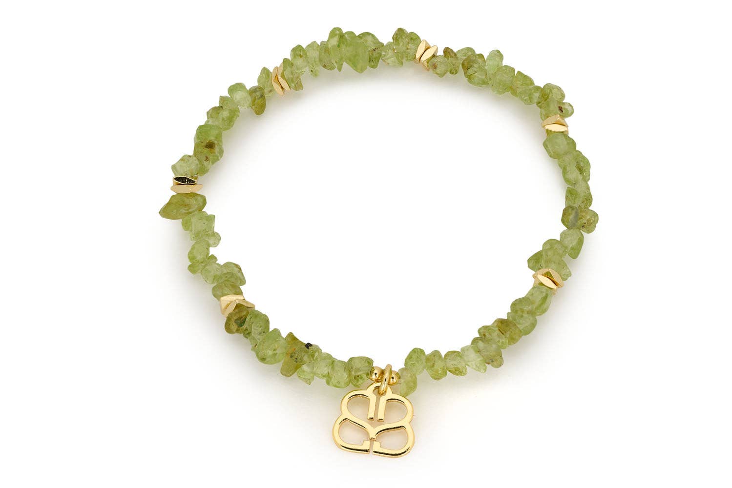 Boho Betty – wholesale Beaded bracelet – Sana Gold Peridot Crystal Bracelet0