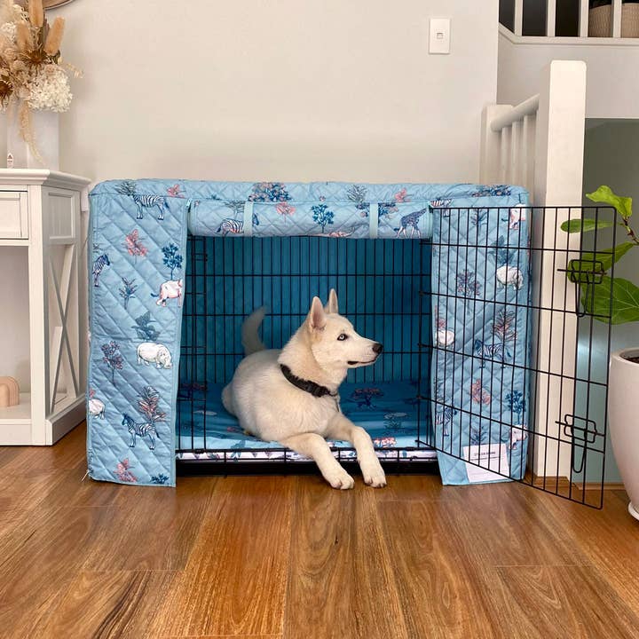 Stylish Hound - Wholesale Pet crate pad – Dog - Safari Quilted Crate Cover