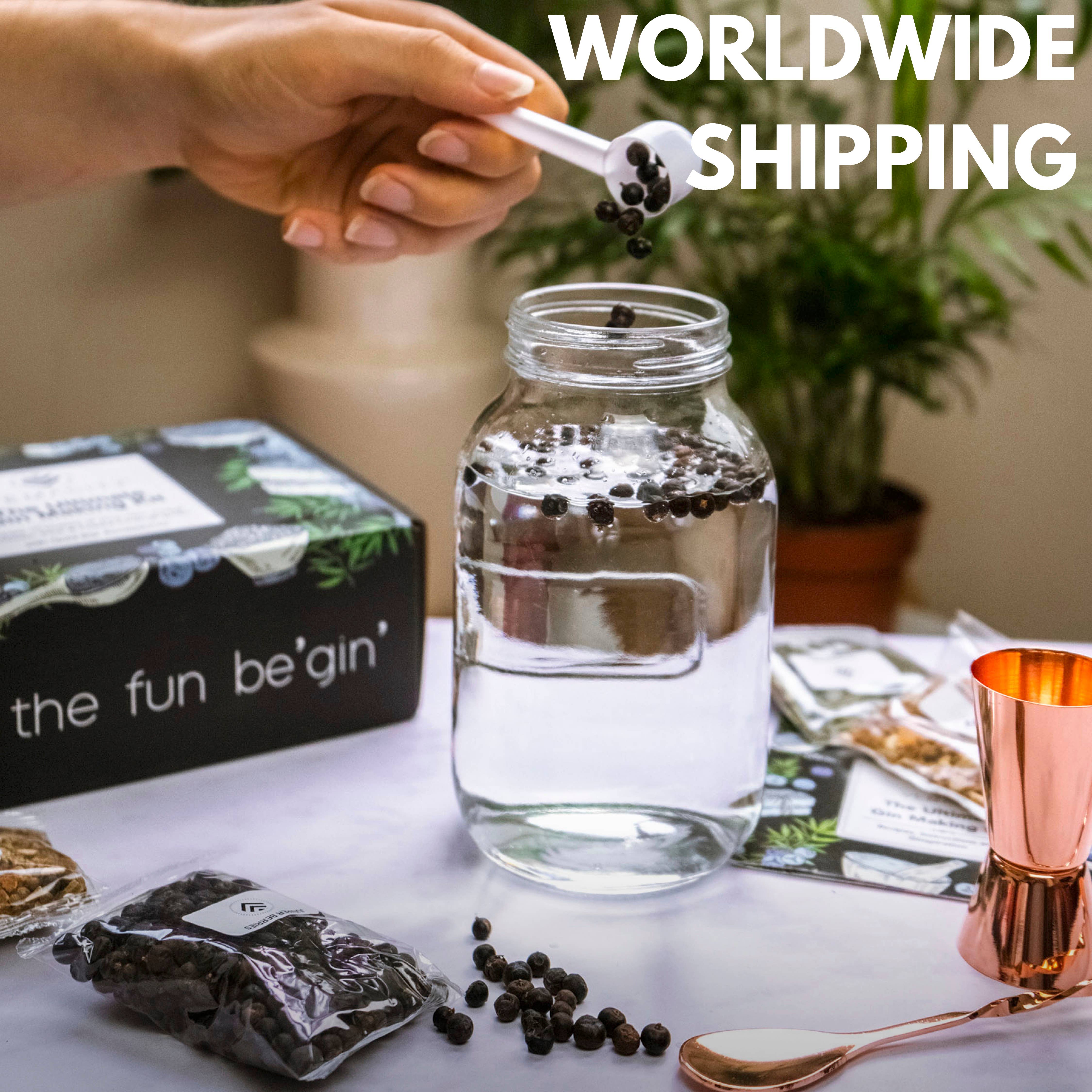 Vemacity – wholesale DIY drink kit – The Ultimate Gin Making Kit with Rose Gold Bar Accessories6