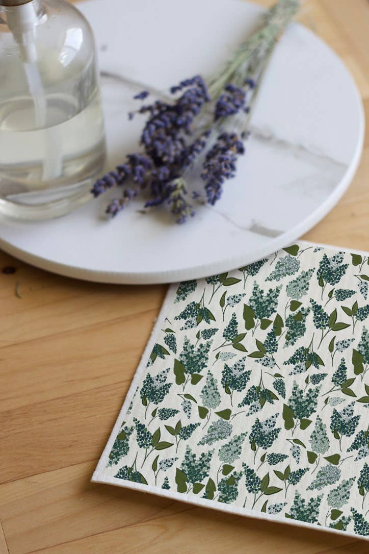 Lisee Ree Designs - Wholesale Dishcloth - Lilacs Swedish Dishcloth3