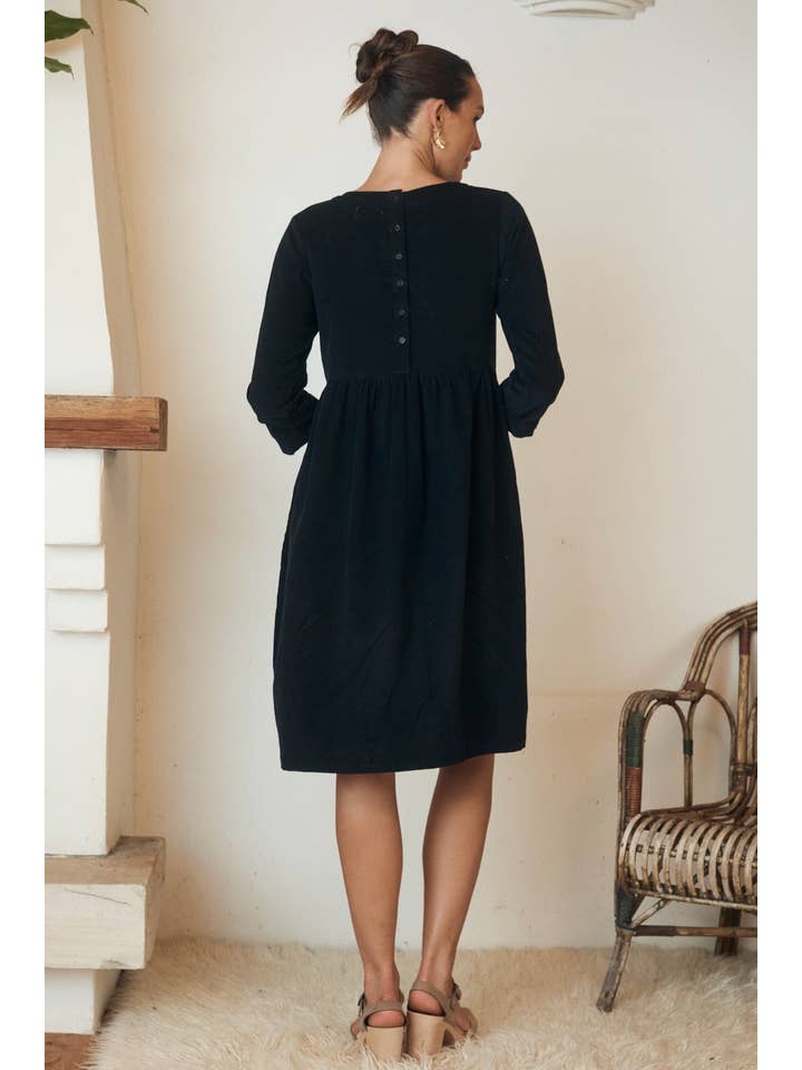 Matilda Dress Corduroy - Midnight for wholesale on Faire4