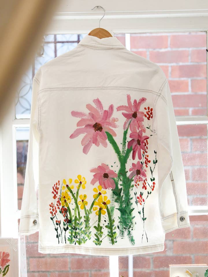 Flora Denim Jacket - No. 8 for wholesale by Frank & Dollys