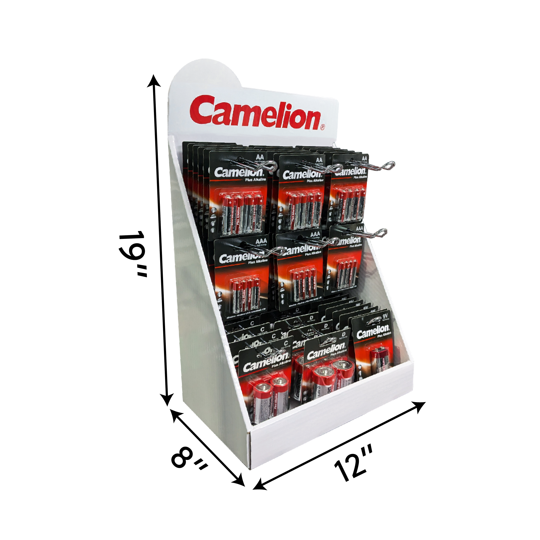 Camelion Battery - Vente Présentoir – papeterie et articles fantaisie - Camelion Plus Alkaline 96 pcs. Présentoir de piles2