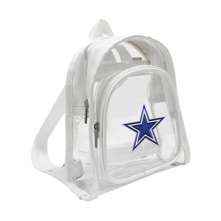 NFL Dallas Cowboys Clear Mini Backpack for wholesale by Little Earth Productions