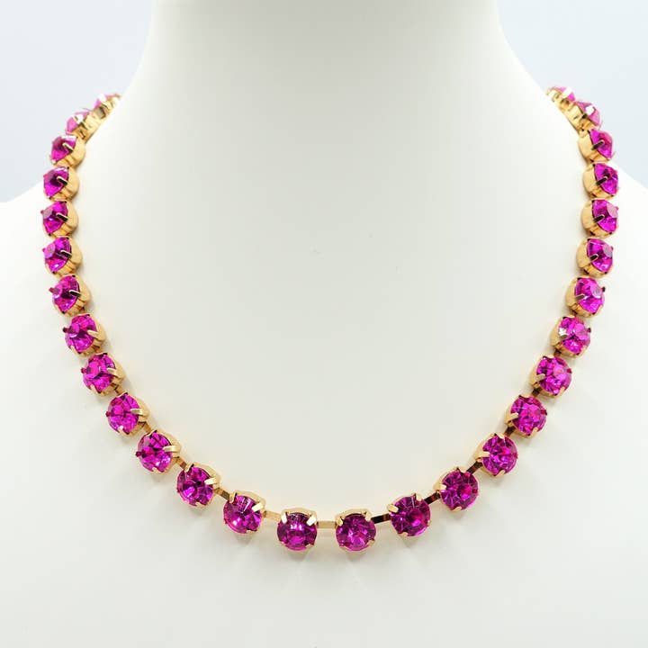 MICHELLE -COLLIER TENNIS con pietre sfaccettate and other Purchase Wholesale pietre collane. Free Returns & Net 60 Terms on Faire trending on Faire.