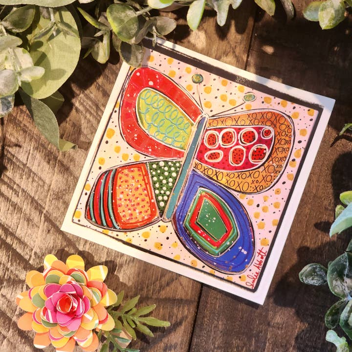 Butterfly Sticker for wholesale by Julie Abbott Art