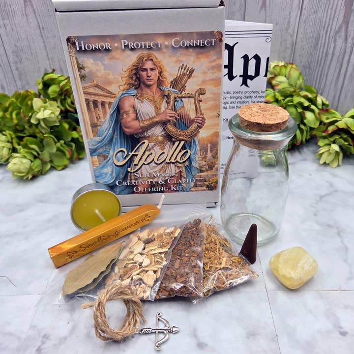 Apollo – Sun Magic, Creativity & Clarity Offering Kit for wholesale by Mystical Roots