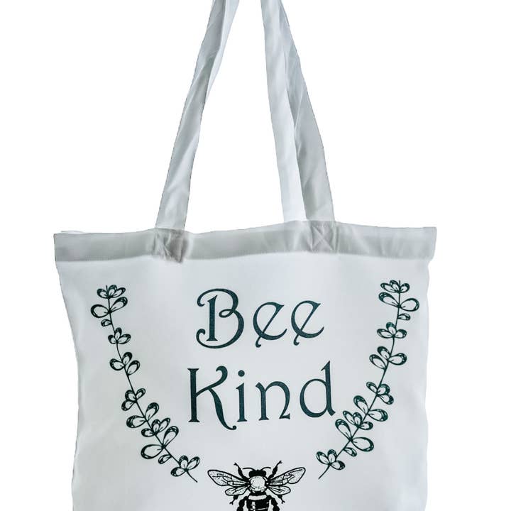 Sac fourre-tout réutilisable, fourre-tout polyvalent - Bee Kind pour la vente par Dusty & Delilah Designs