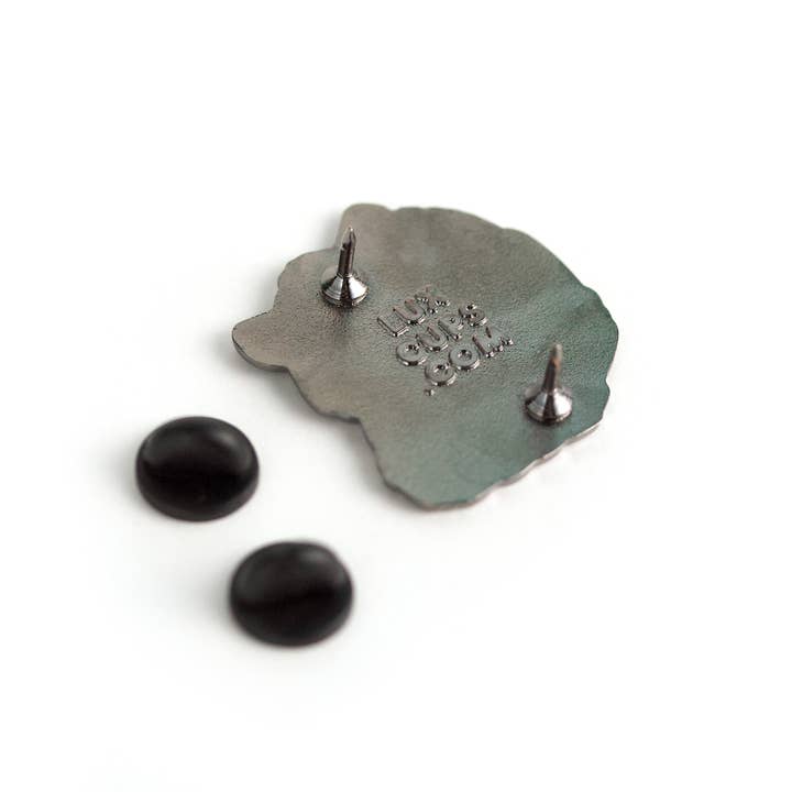 LuxCups Creative - Vente Épinglettes/boutons - Broche Raccoon1