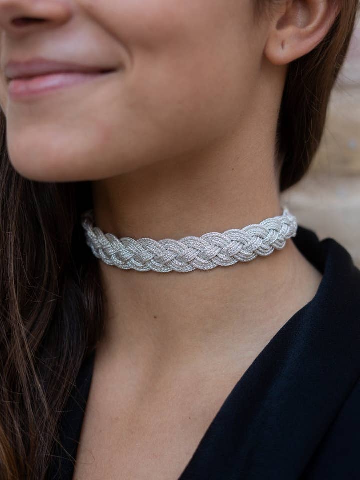 Gargantilha Trançada Radia por atacado de Lamu Brand