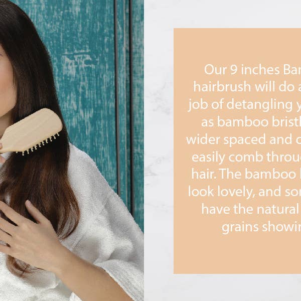 VIAI Beauty - Wholesale Hair brush/comb - Wooden Detangling Hair Brush2