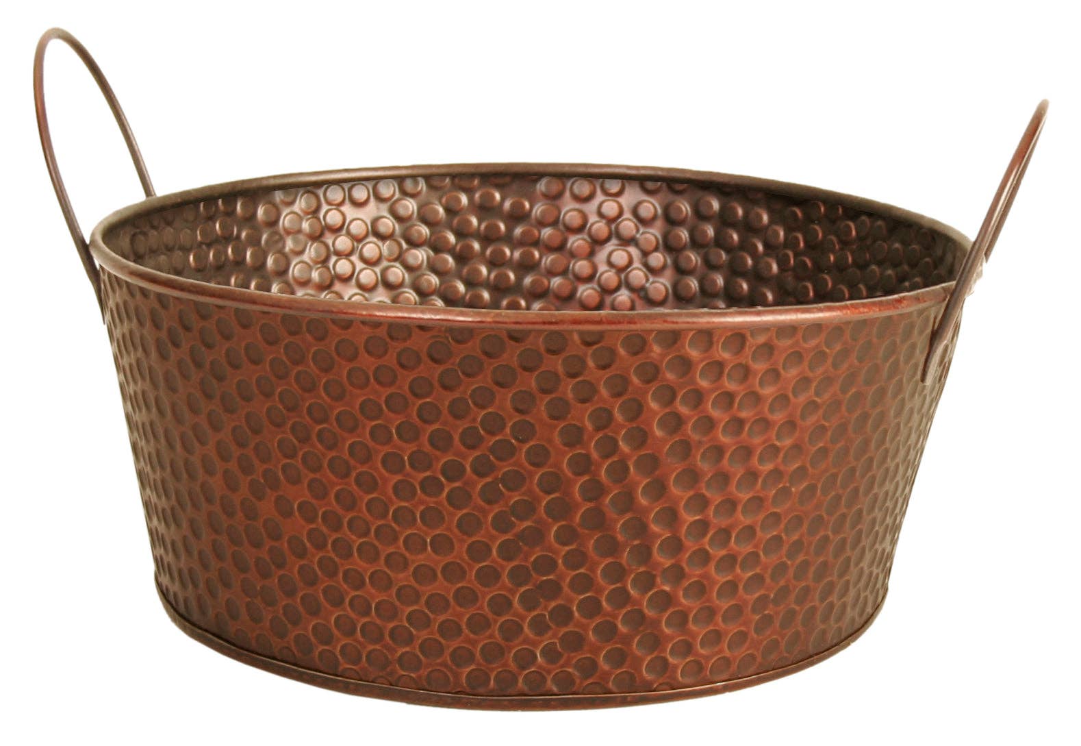 WALD IMPORTS - Wholesale Plant Pot - 10.5" Copper Tint Hammered Metal Bowl Planter Flower Pot Gift Basket1