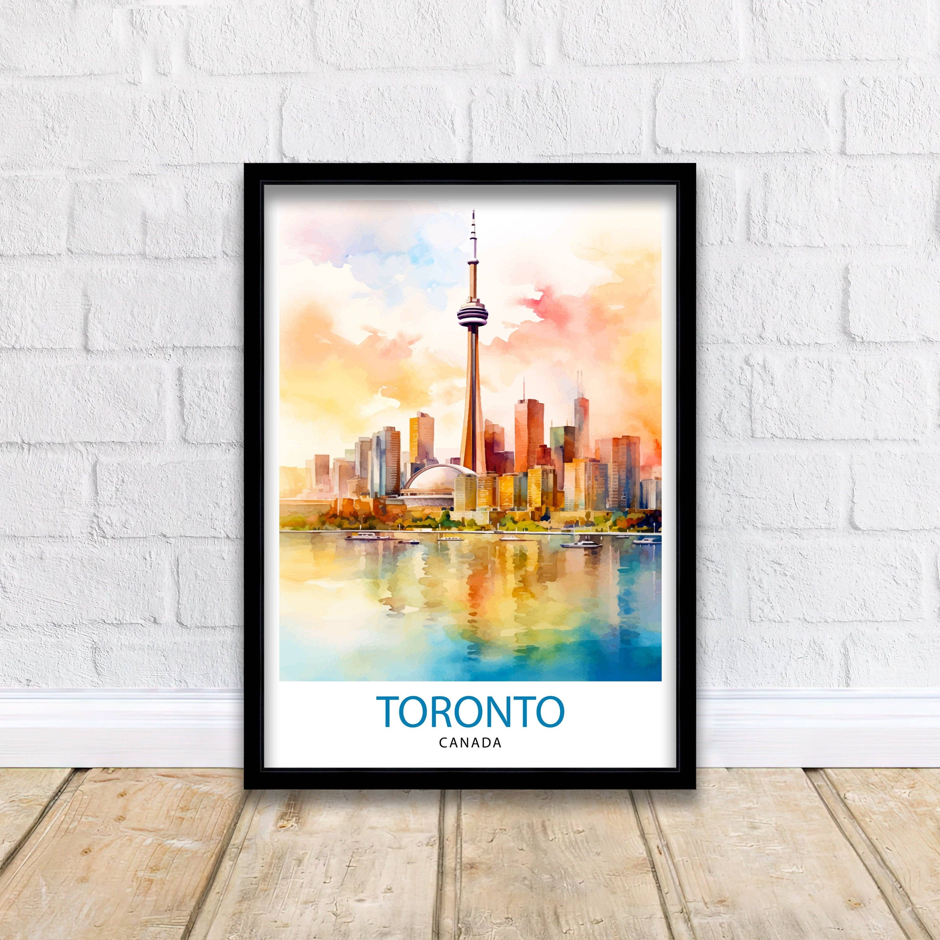 InkNPrintz – wholesale Art print – Toronto Canada Travel Poster Toronto Wall Art Canada Illustration Travel Poster Gift for Toronto Lover Canada Home Decor4