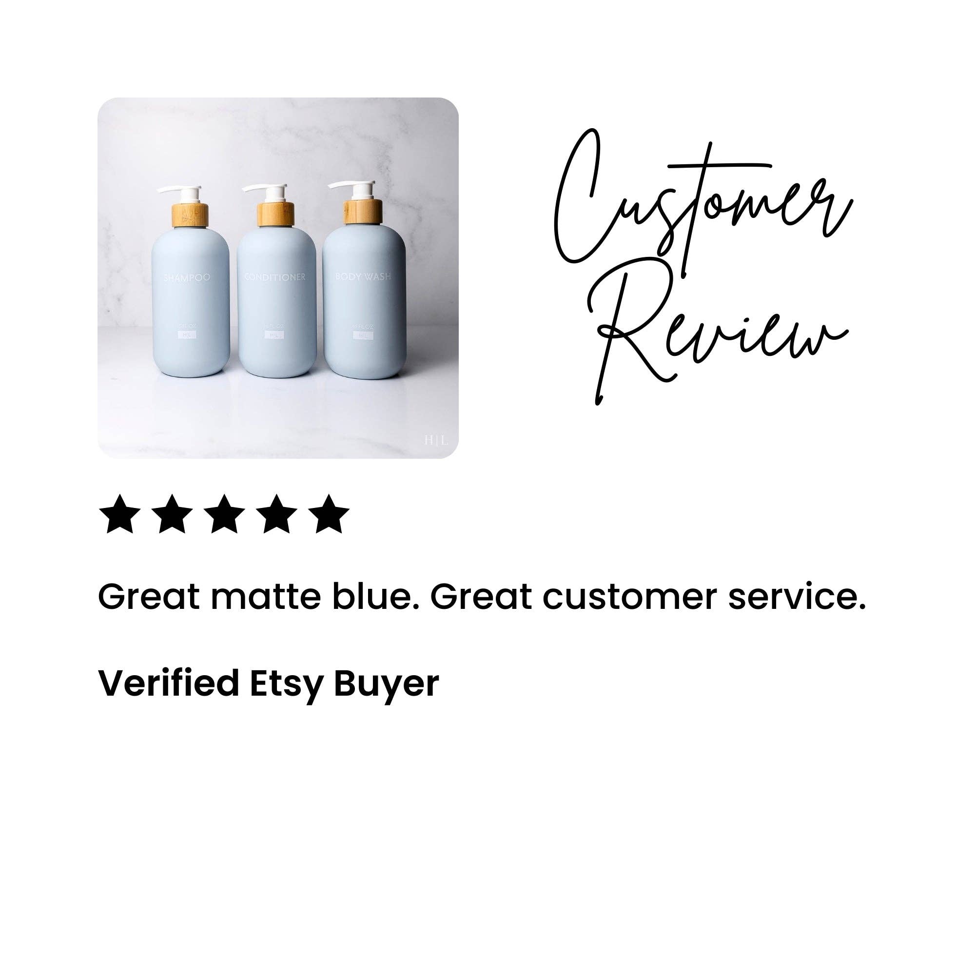 Joie Designs Co. | Refillable Bottles - Wholesale Soap Dispenser - Color Series Shower Dispenser Set of 3 - Waimea Collection, Sky Blue14