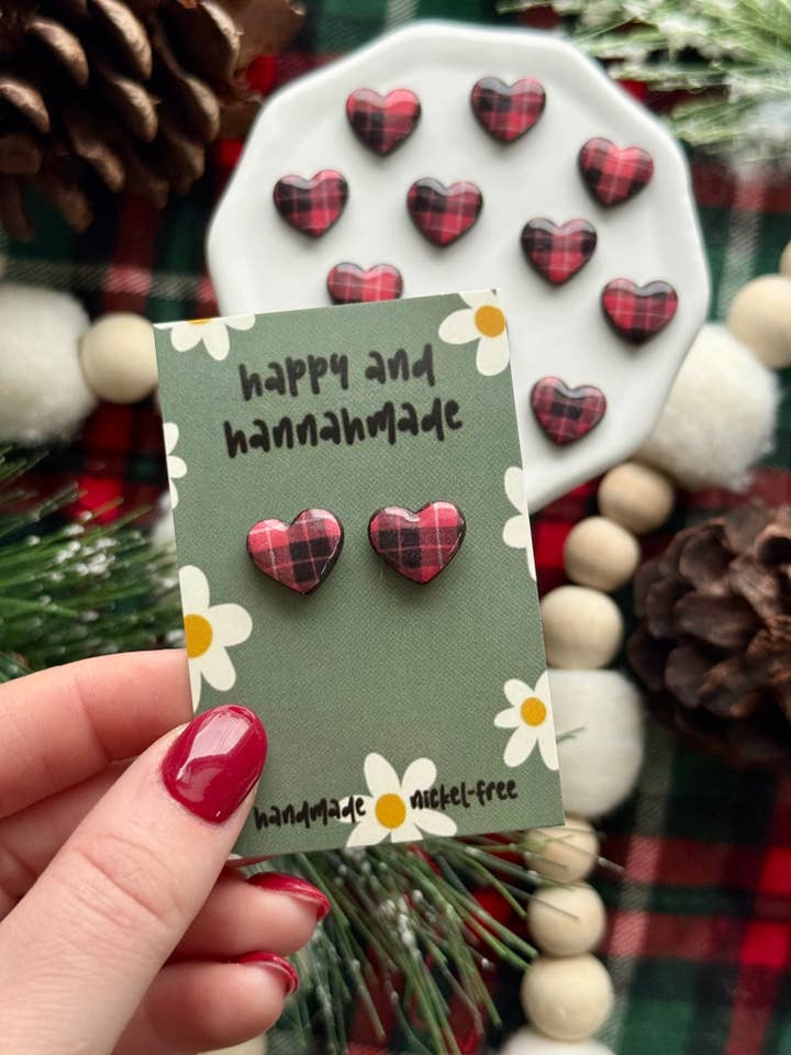 Bianca Hjerte Ørestikker for engroshandel hos Happy and Hannahmade