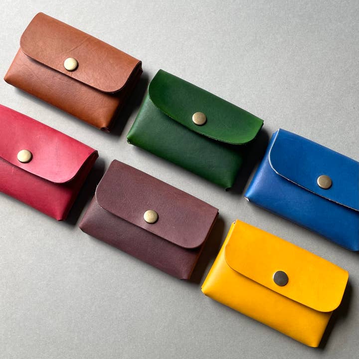 Vegetable Tan Leather Cash and Card Holder: Compact Wallet for wholesale by Blackbird Leather