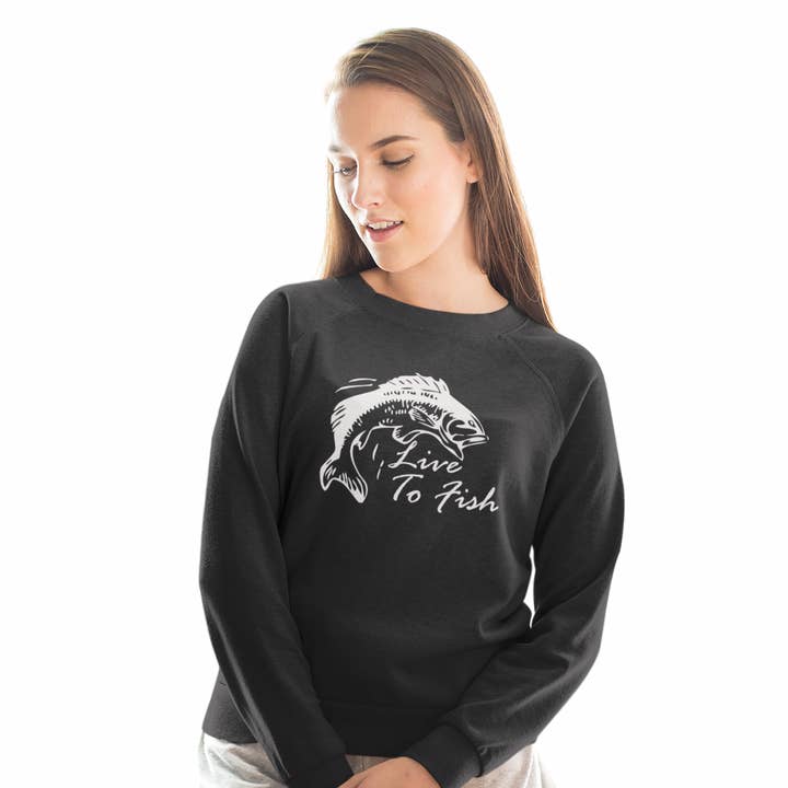 Live To Fish Unisex Crewneck for wholesale by inspire