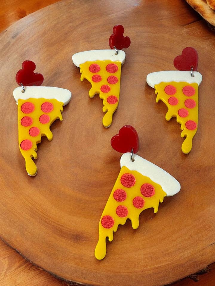 Dripping Pizza Earrings for wholesale by Zombie Lounge Bootique