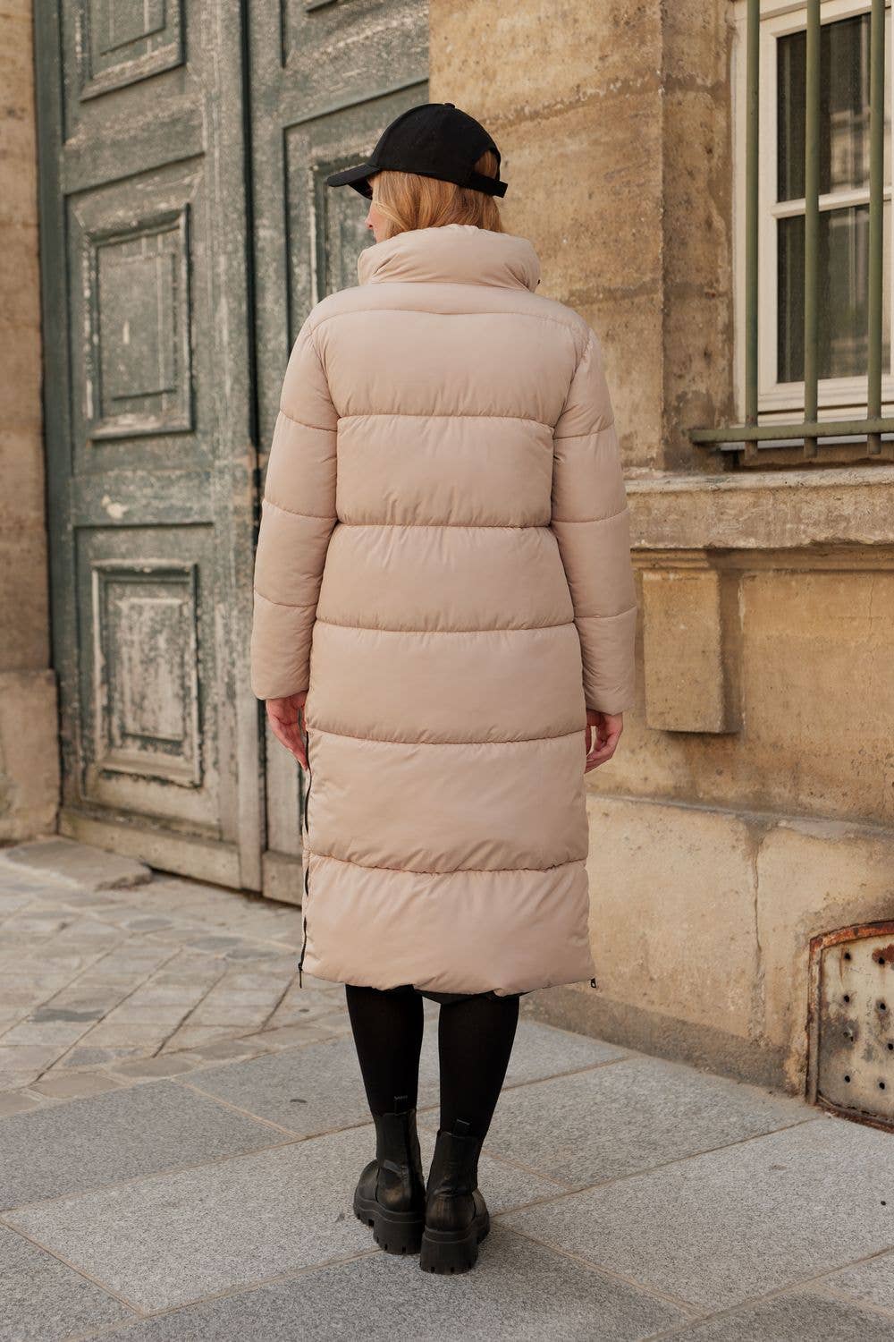 Attrait Paris - Vendita all'ingrosso Piumino - Donna - Giacca imbottita lunga trapuntata con collo alto3