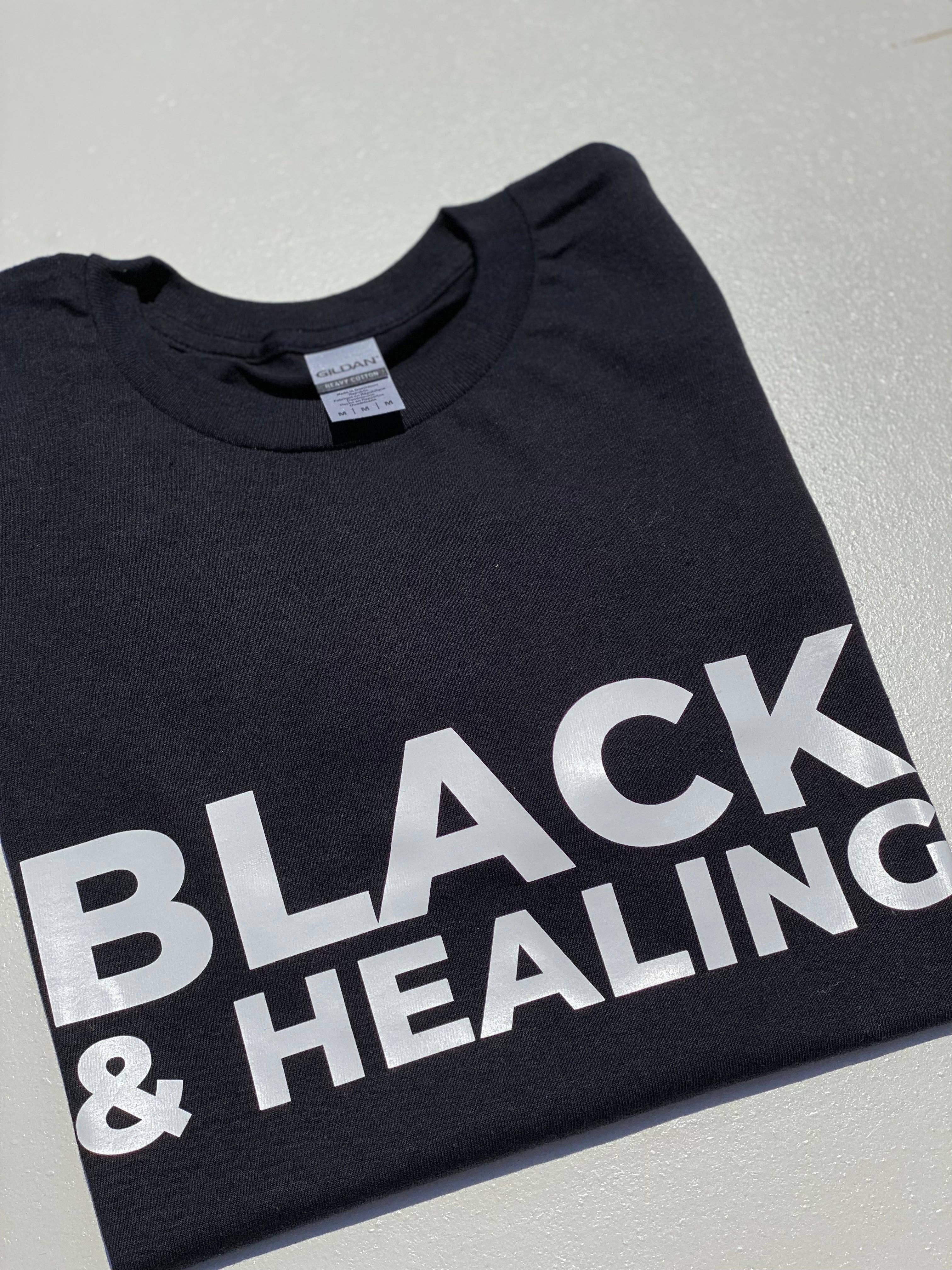 Ebony Notes Company - Wholesale Screen Printed T-Shirt - Unisex - Black & Healing Shirt12