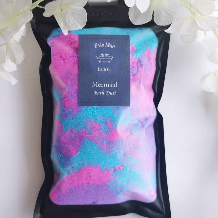 Mermaid Bath Dust for wholesale by Fizz Bomb Cosmetics