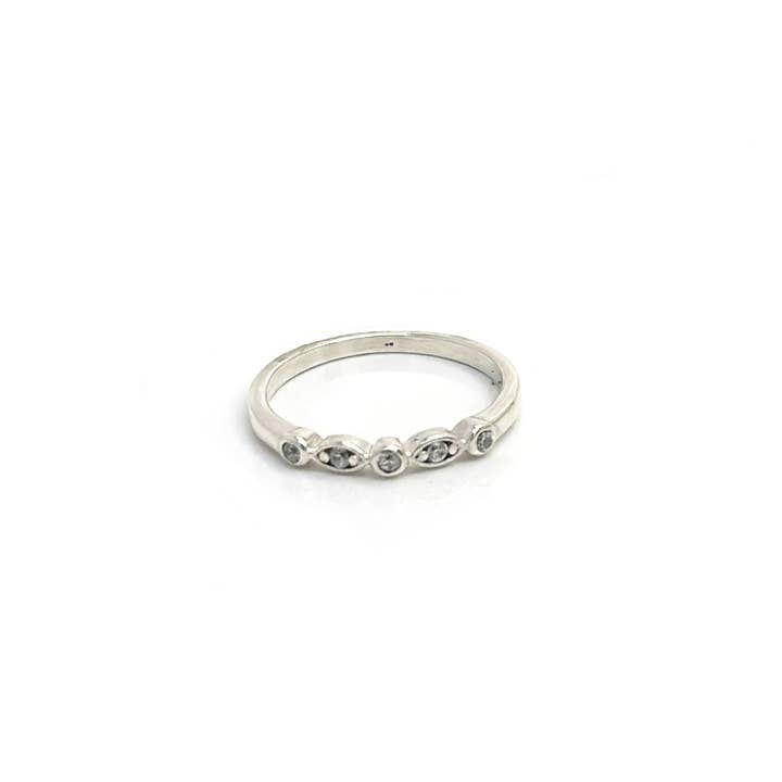 Tiny Eternity Ring (Quartz) for wholesale by Francisca Rendic Jewellery Designer