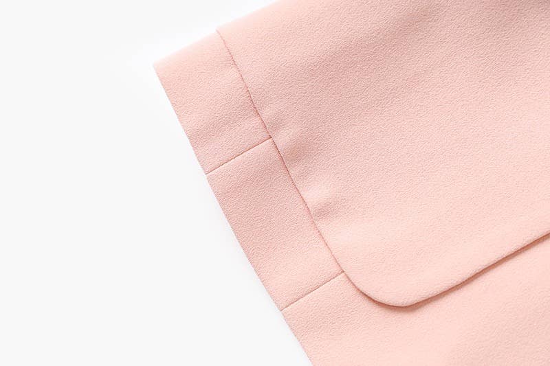 Lyserød BL8-6L Chic Pink 3/4 ærmet jakke med kontrastsøm for engroshandel på Faire8