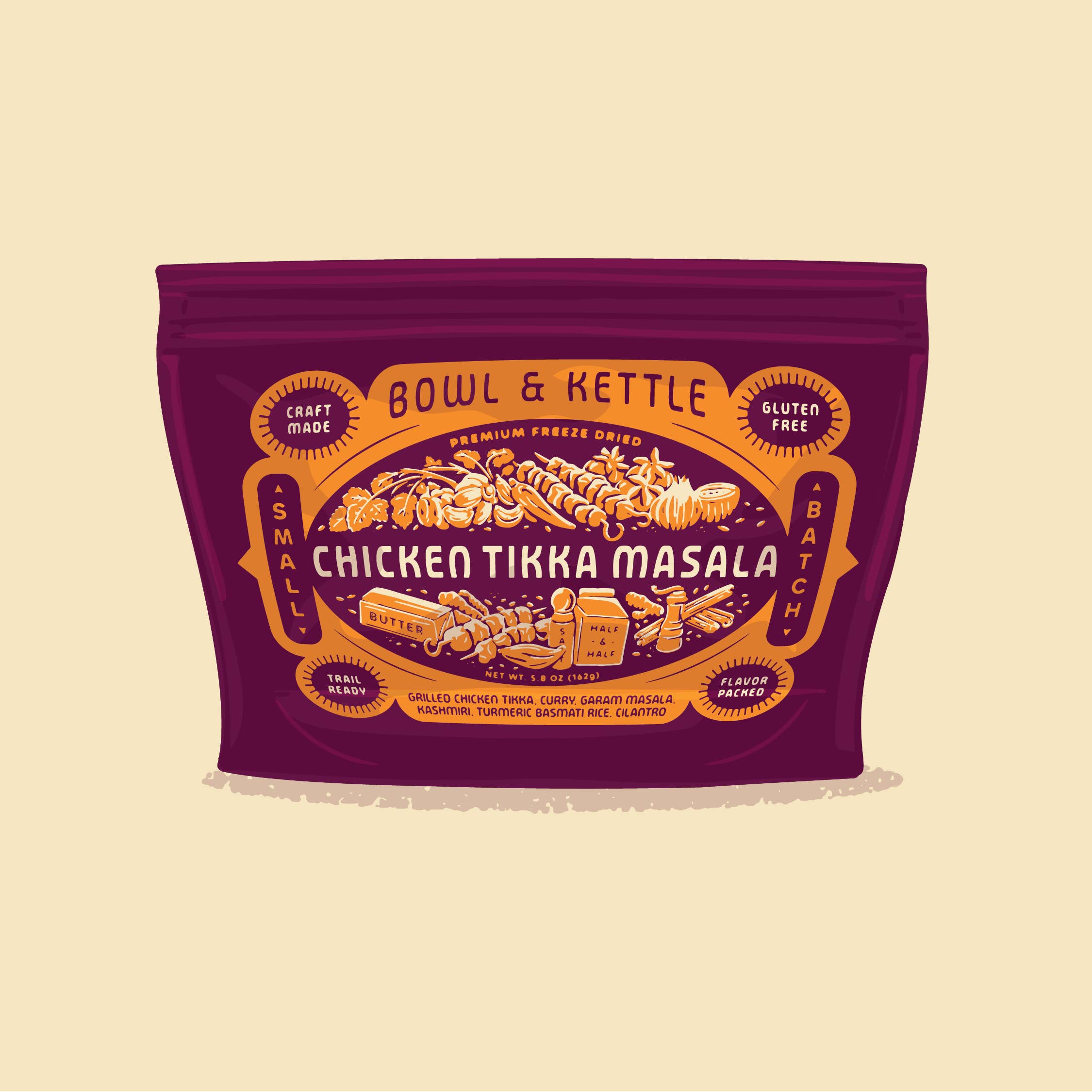Bowl & Kettle - Wholesale Shelf Stable Prepared Meal - Chicken Tikka Masala
