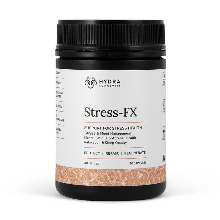 Stress-FX - Riktat stöd för stresslindring för wholesale av Hydra Longevity