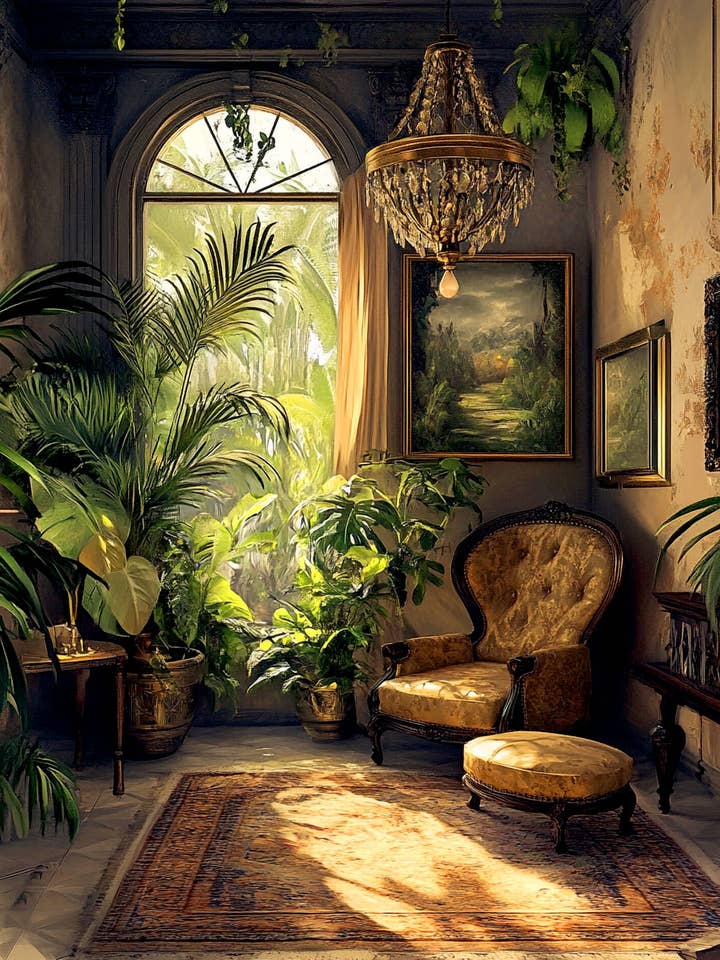 Victorian Room — Vintage-Kunstdrucke — 20,3 x 25,4 cm Kunstdruck für 11"x14" Rahmen für den Großhandel von Mowbi