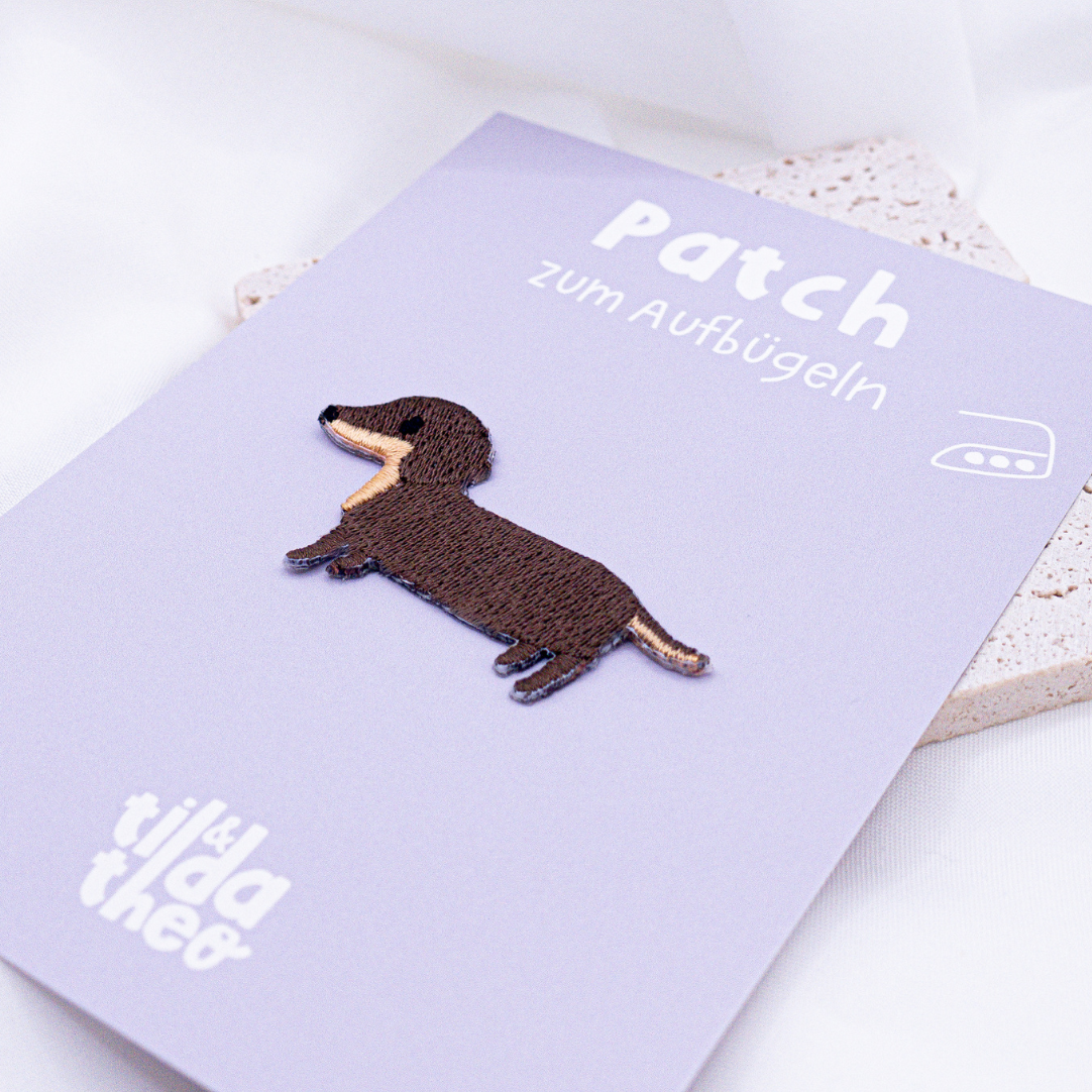 Tilda&Theo - Wholesale Patch - Patch Dachshund Applique Dog Iron-On - Shirt Iron On2