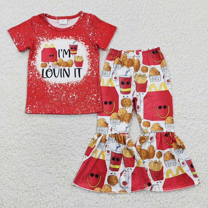 Baby Girls Chips Bell Pants Clothes Sets for wholesale by Aier Wholesale