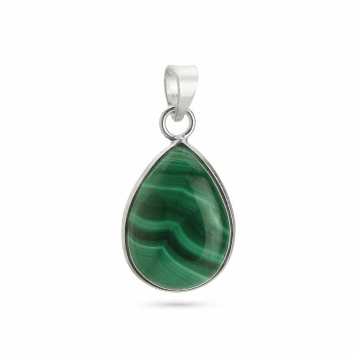 UniArt - Wholesale Individual Charm/Pendant - Sterling Silver 925 Stones - Basic Teardrop Pendant1