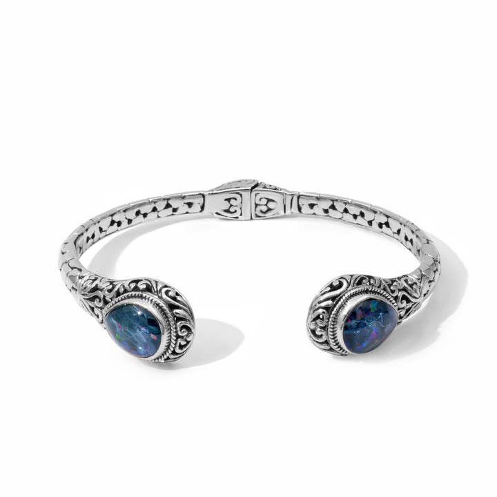 Boulderopal Armband i Sterlingsilver från Bali för wholesale av Damai Designs