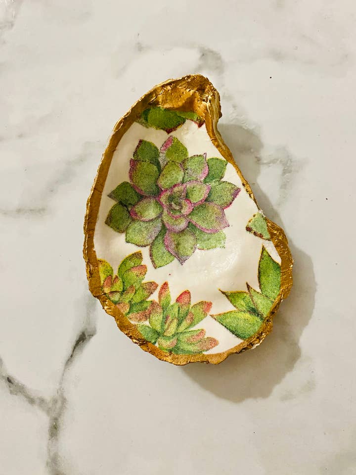 Succulent Shell Dish for wholesale by Shore Hustle