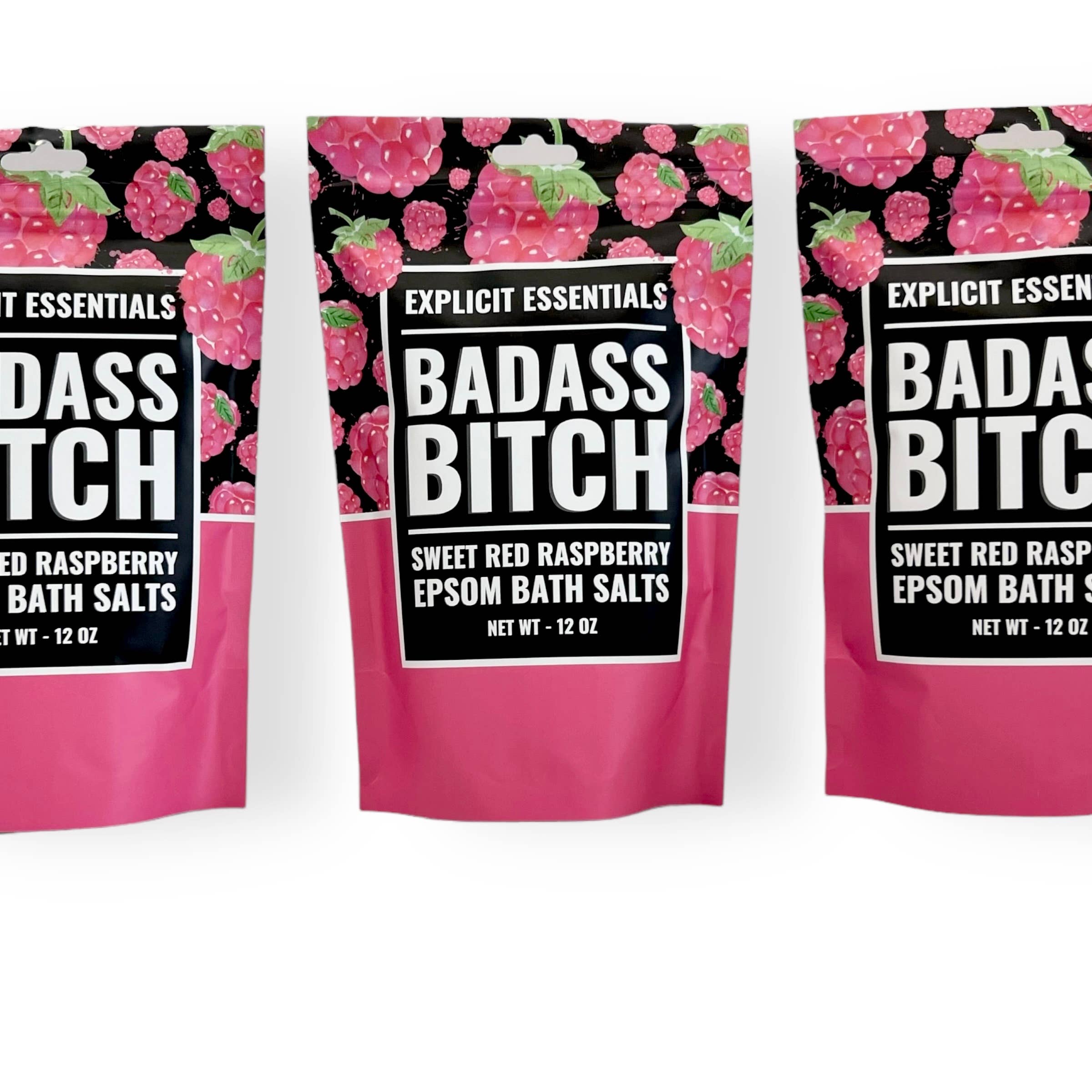 Explicit Essentials - Wholesale Bath Salts - Bad Ass Bitch Bath Salts 12oz Bag   3
