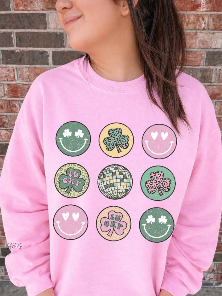 St Patty’s Day Collage Tee + Sweatshirt for wholesale by Shop Hal Wholesale