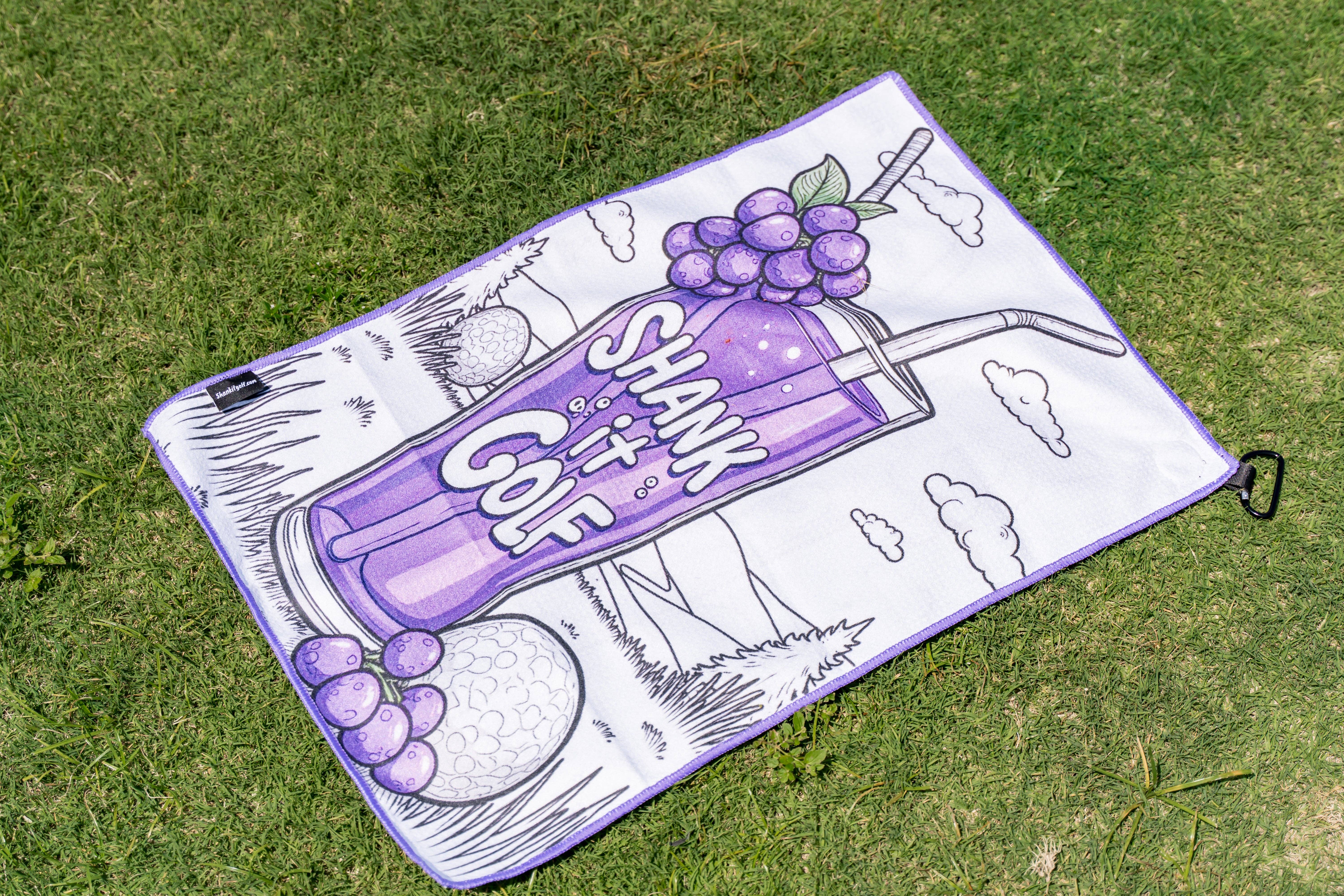 Shank It Golf - Wholesale Sports Towel - Purple Drank Towel1