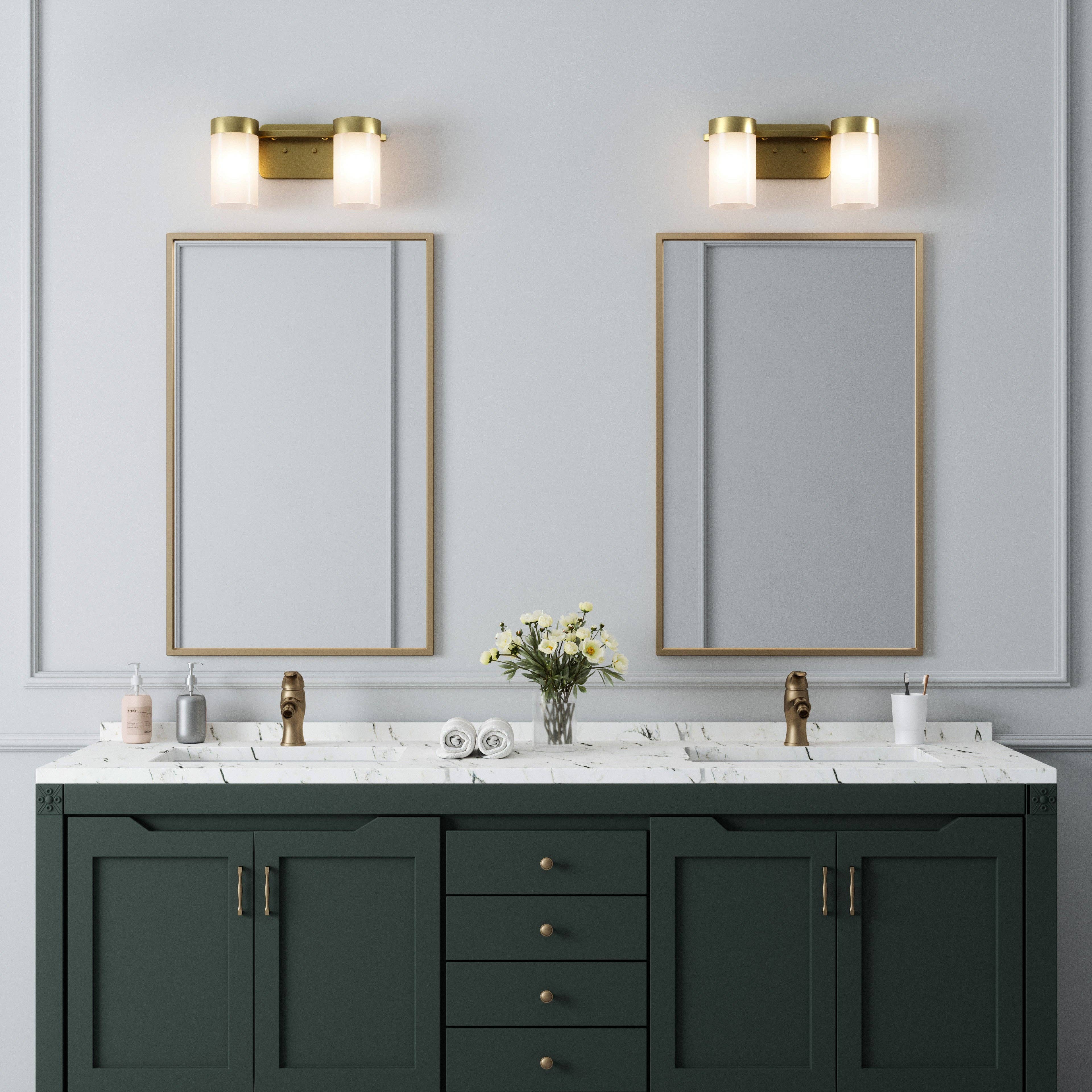 Brio Lighting - Wholesale Chandelier/Hanging Light - Sale - Revis Gold 2-Light Dimmable Vanity Bathroom Lighting1