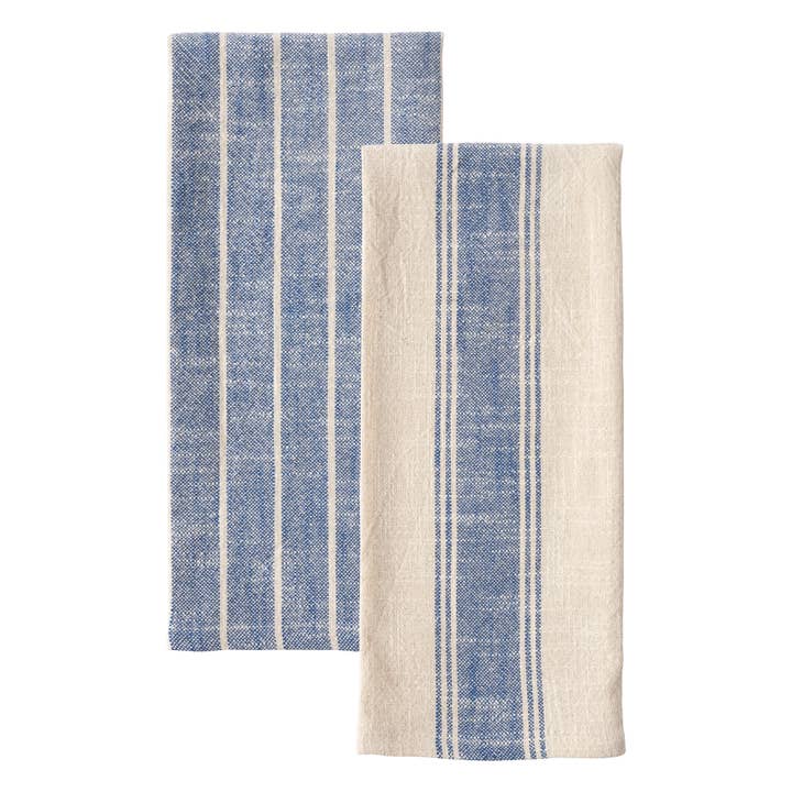 KAF Home - Wholesale Tea Towel - Firenze Set Of 2 Natural Slubbed Kitchen Towels, 18" x 28"