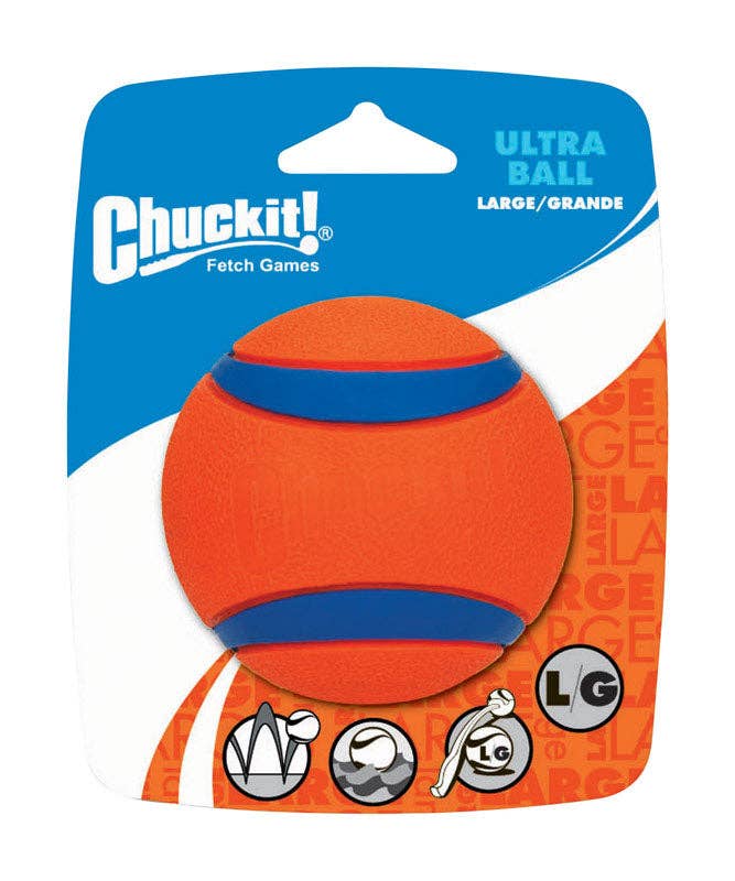 Everyday Supply Co - Wholesale Pet Fetch Ball - Dog - Chuckit Ultra Ball Large Dog Toy, Blue/Orange, 1 Pack0