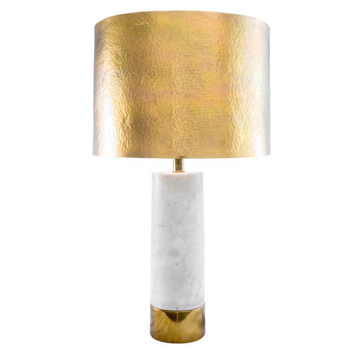 Brass Edina 23" Marble & Iron Table Lamp for wholesale on Faire