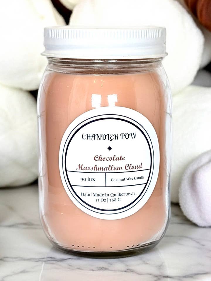 Chocolate Marshmallow Cloud 13 Oz Candle for wholesale by Chandler Fow